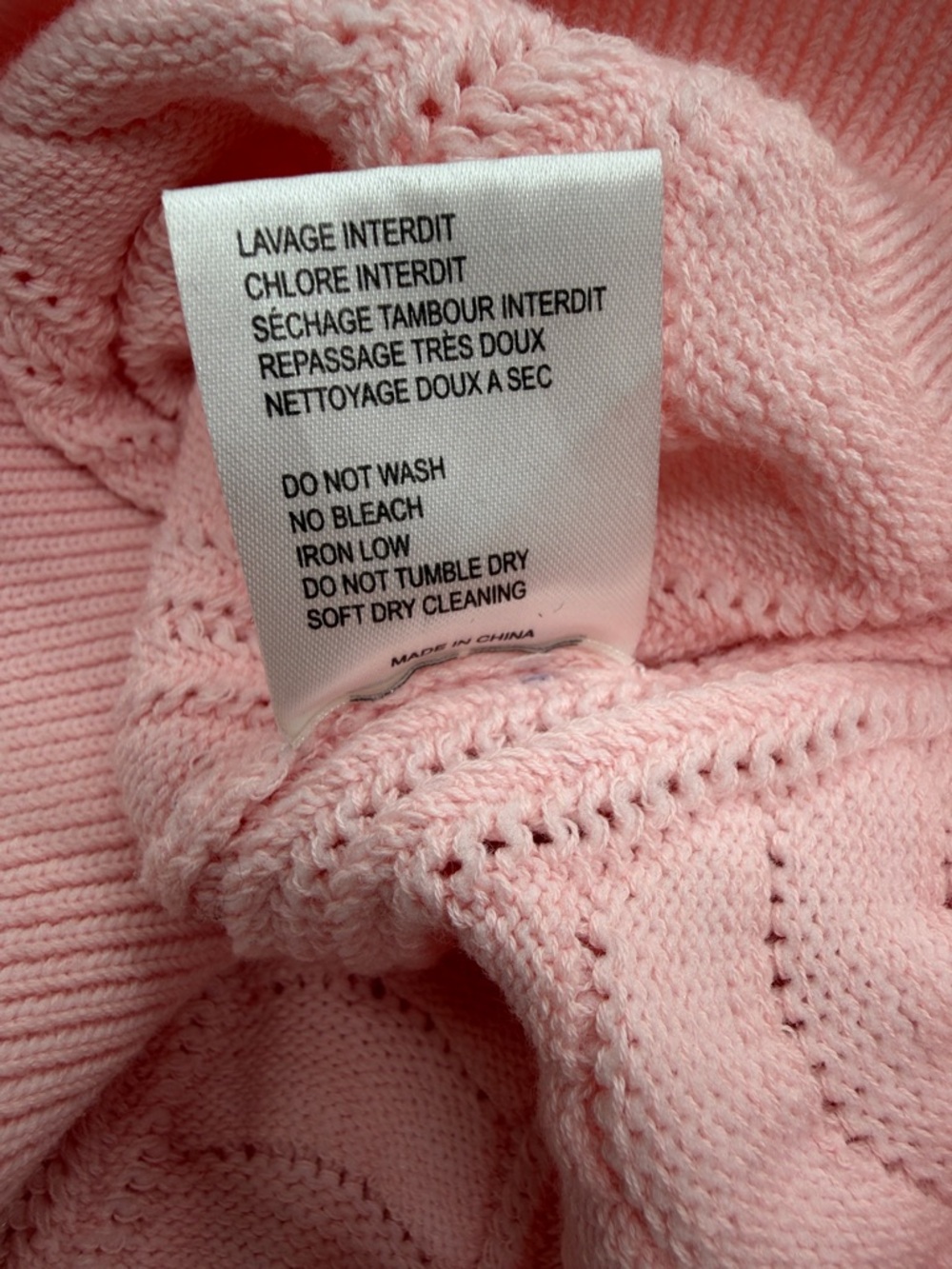 Carven Light Pink Knit Polo Sweater - Picture 5 of 8